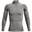 Under Armour ColdGear® Compression Mock pánský vrchný diel, charcoal light heather/black