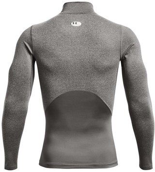 Under Armour ColdGear® Compression Mock pánský vrchný diel, charcoal light heather/black