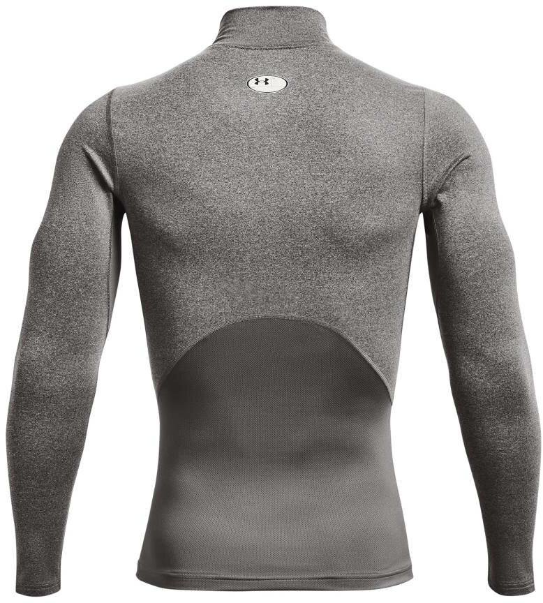 Under Armour ColdGear® Compression Mock pánský vrchný diel, charcoal light heather/black