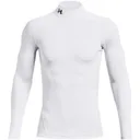 Under Armour ColdGear® Compression Mock pánský vrchný diel, biely