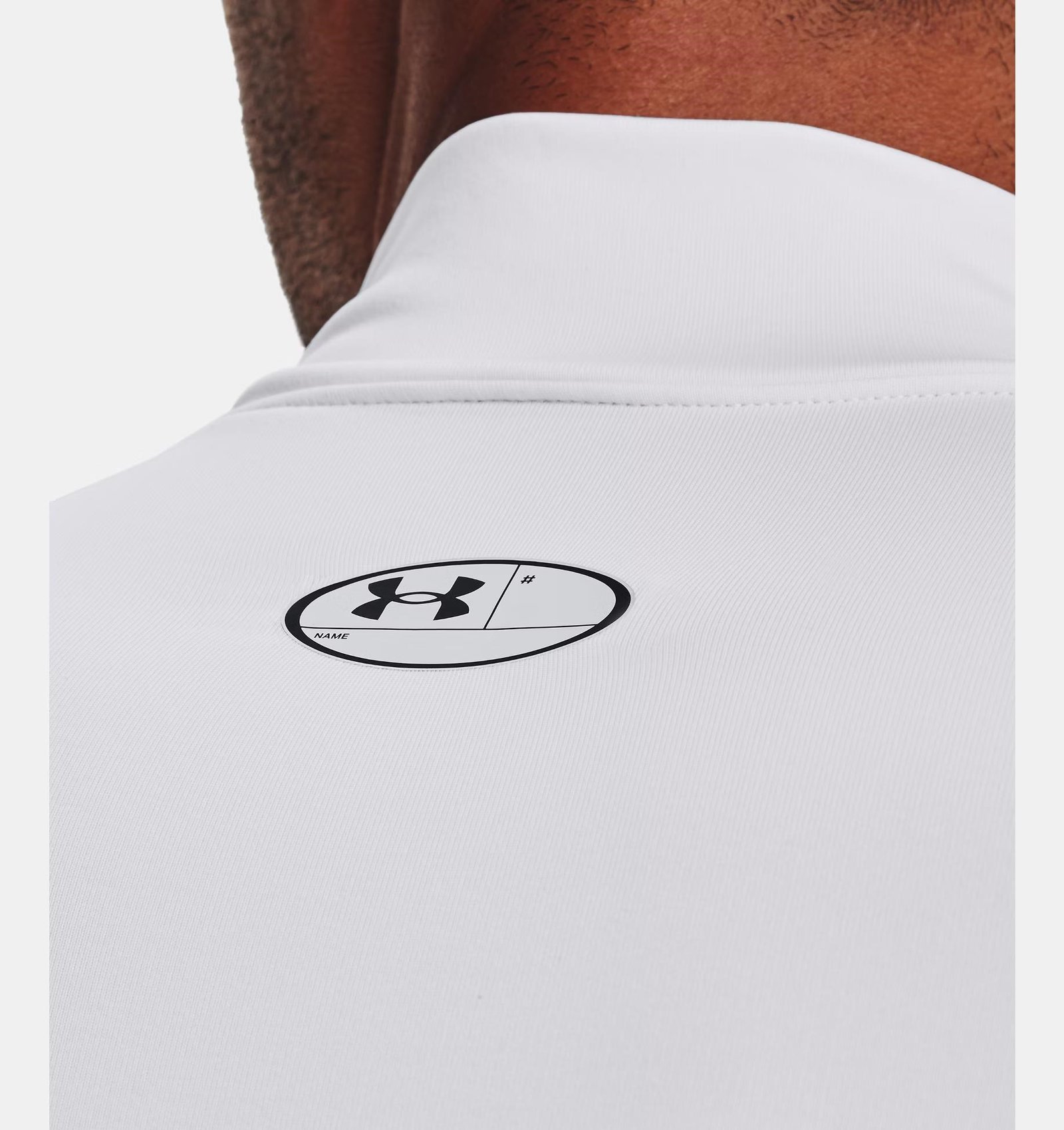 Under Armour ColdGear® Compression Mock pánský vrchný diel, biely
