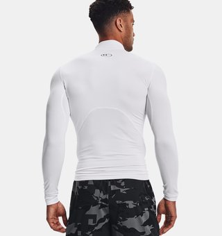 Under Armour ColdGear® Compression Mock pánský vrchný diel, biely