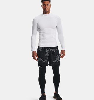Under Armour ColdGear® Compression Mock pánský vrchný diel, biely