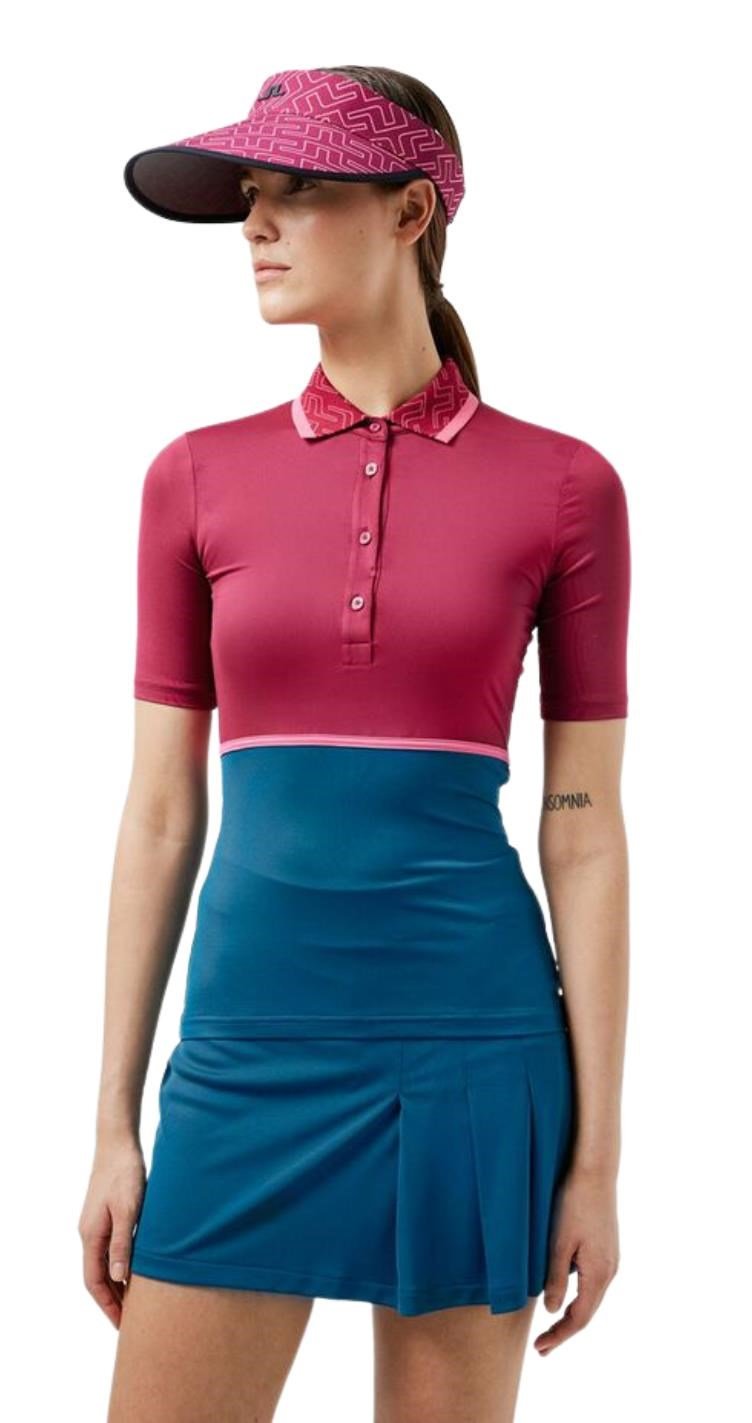 J.Lindeberg Odella Golf dámske polo, anemone
