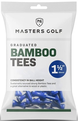 Masters Golf Masters Graduated Bamboo tees 38mm (1 1/2"), 25ks, modrá