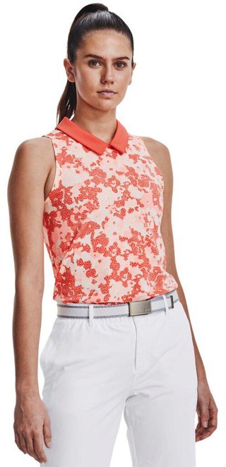 Under Armour Zinger Rise Sleeveless dámske polo, oranžové