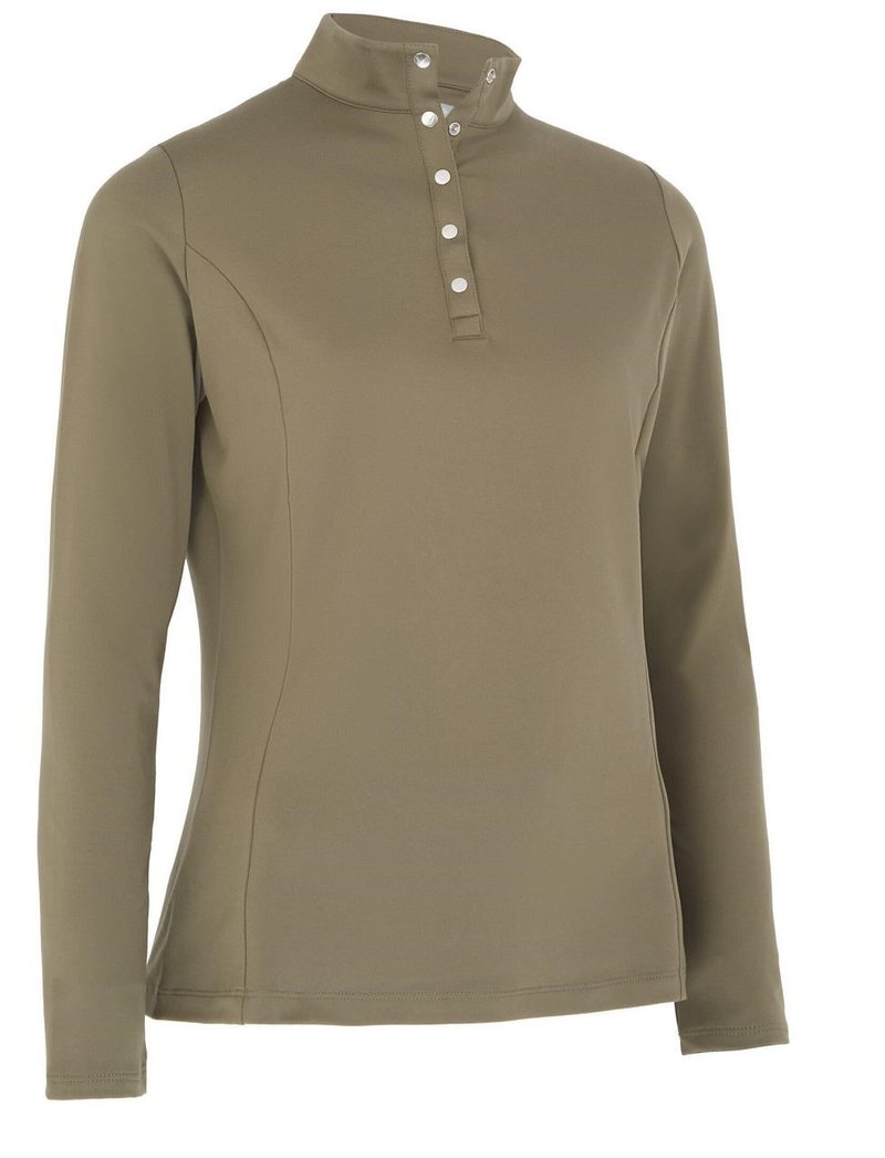 Callaway Thermal Longsleeve Fleece Back Jersey dámske polo, industrial green