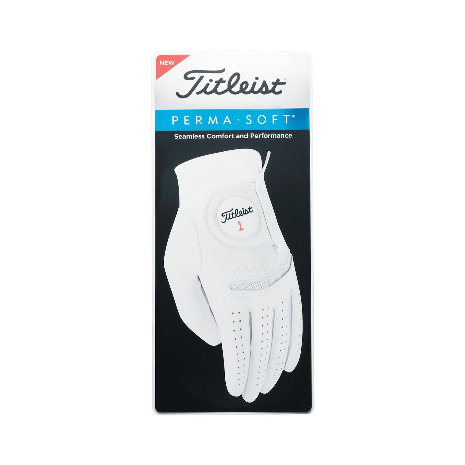 Titleist Perma-Soft Cadet pánská golfová rukavica, biela