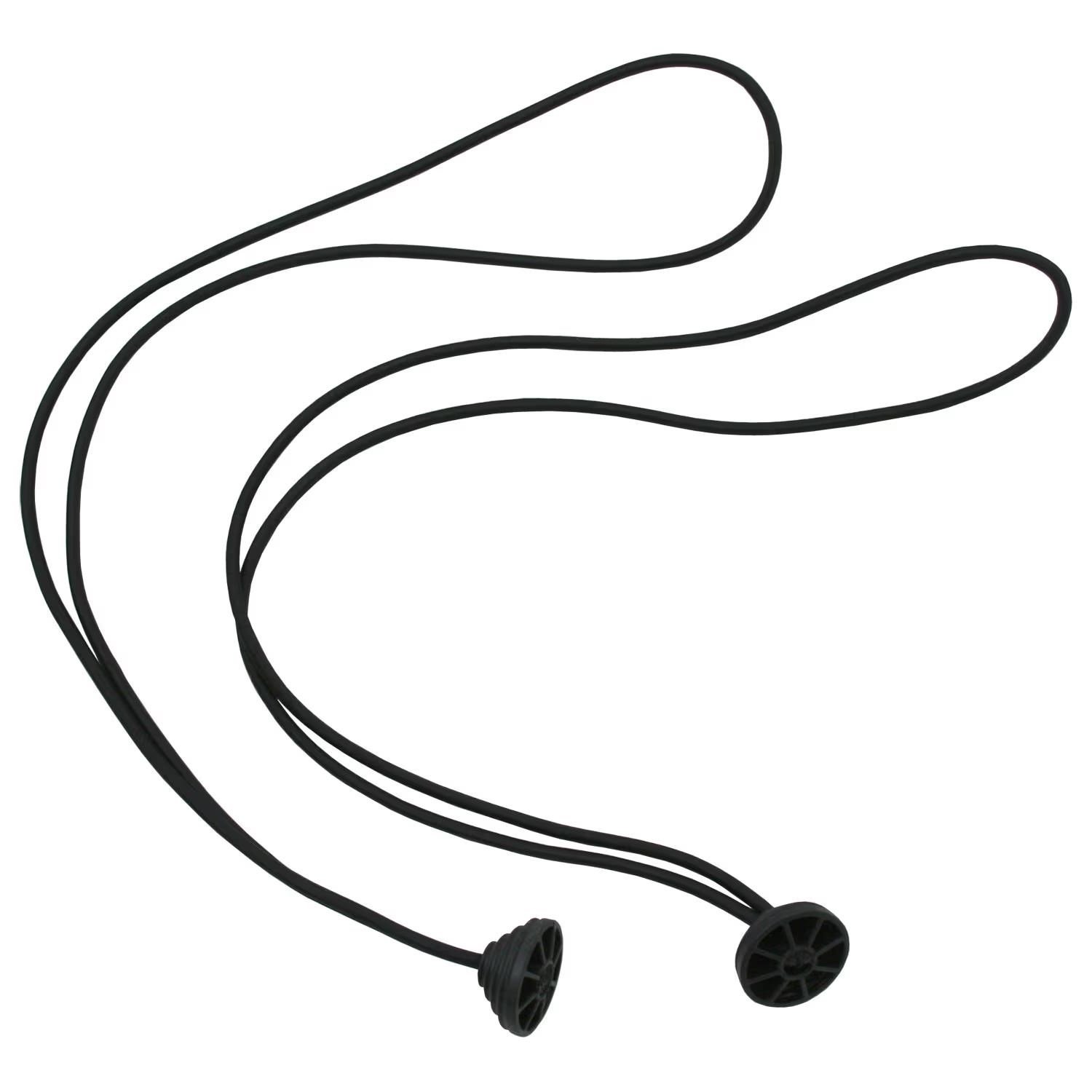 JuCad náhradný diel - elastická páska pre oporu tašky (2ks) pre vozíky Titanium/Stainless Steel, čierna
