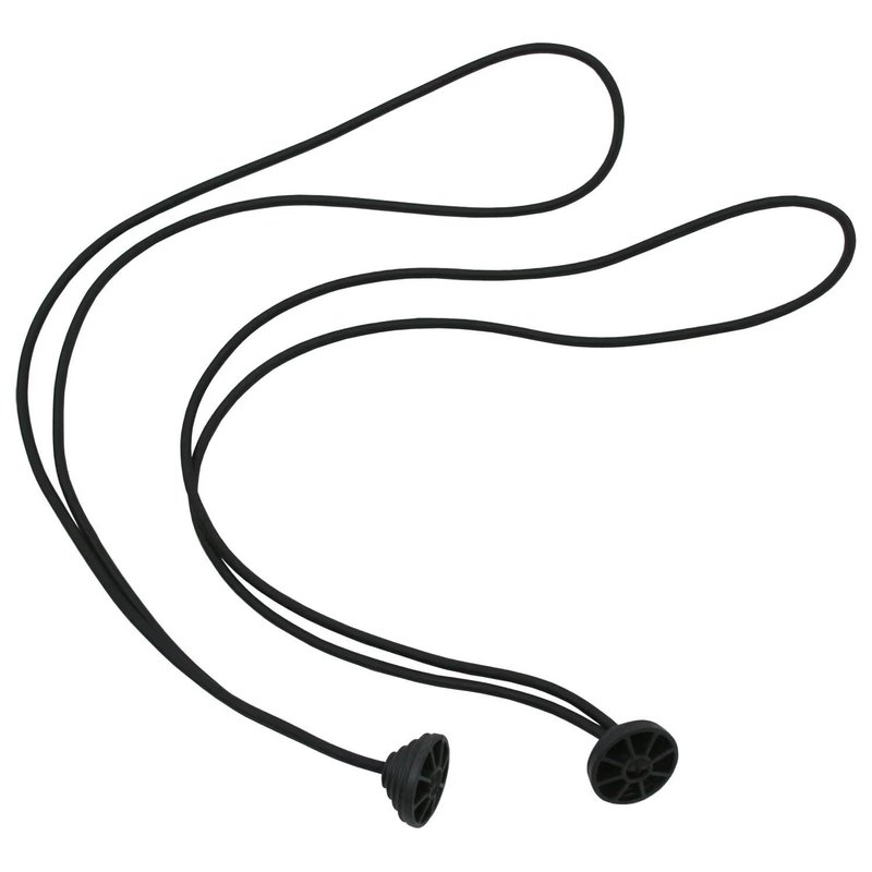 JuCad náhradný diel - elastická páska pre oporu tašky (2ks) pre vozíky Titanium/Stainless Steel, čierna