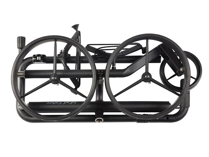 JuCad Carbon Travel Nero SV 2.0 elektrický vozík, čierny