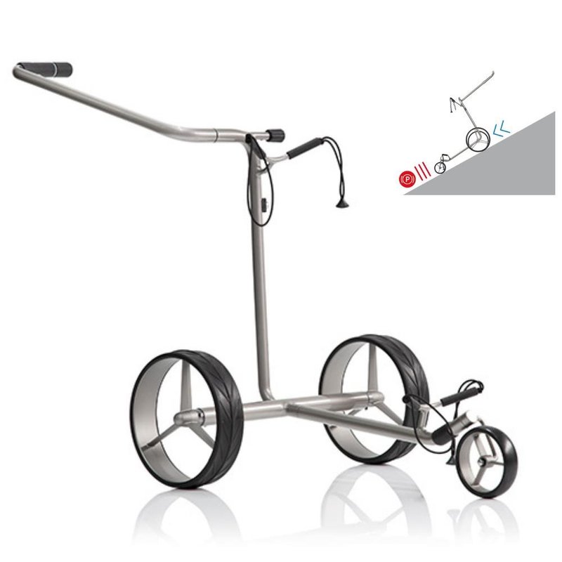 JuStar Silver 1.0 elektrický vozík, strieborný