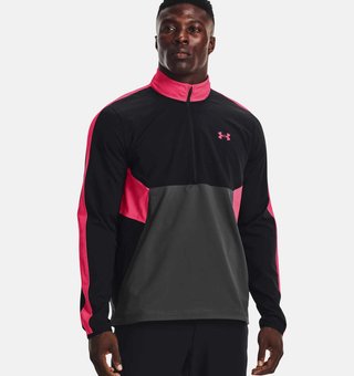 Under Armour Storm Windstrike 1/2 Zip pánska bunda, čierna/jet gray