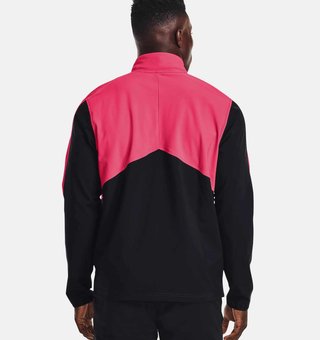 Under Armour Storm Windstrike 1/2 Zip pánska bunda, čierna/jet gray