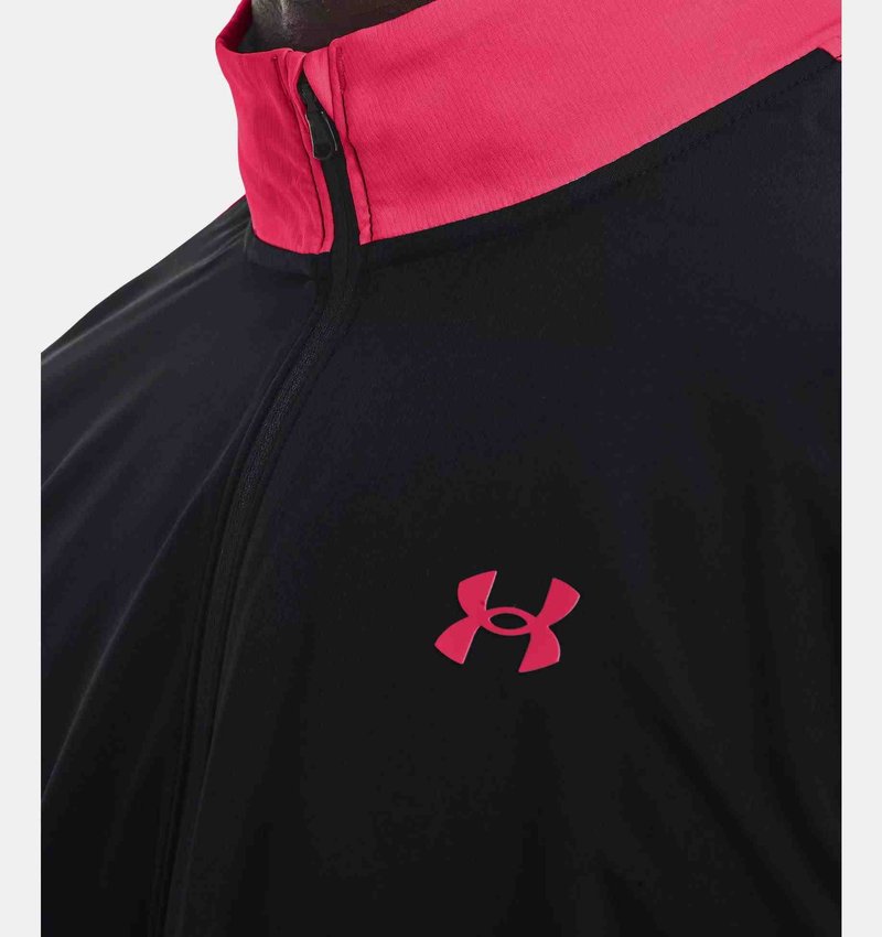 Under Armour Storm Windstrike 1/2 Zip pánska bunda, čierna/jet gray