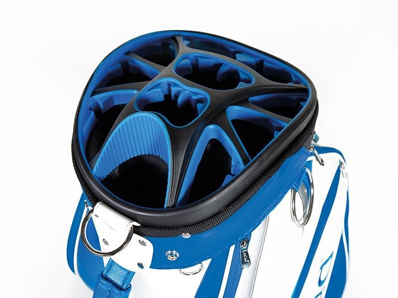 JuCad Pro cart bag, modrý/biely