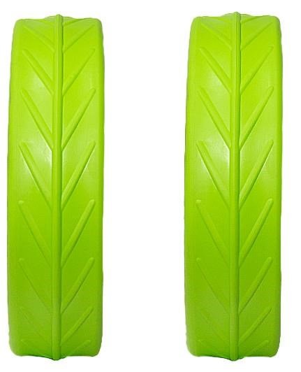 JuCad Tyres for Rear Wheels (2 pneumatiky pre zadné kolieska JuCad), zelené