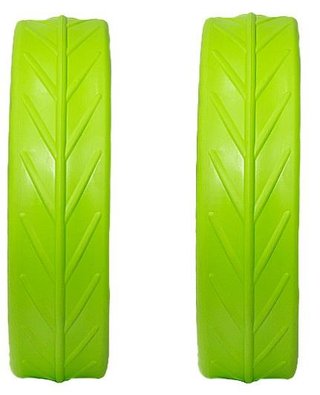 JuCad Tyres for Rear Wheels (2 pneumatiky pre zadné kolieska JuCad), zelené