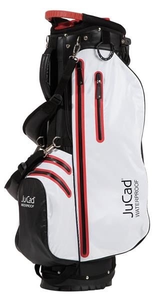 JuCad Waterproof 2in1 stand bag, čierna/biela/červená