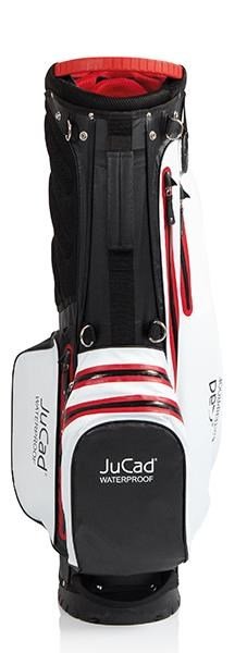JuCad Waterproof 2in1 stand bag, čierna/biela/červená