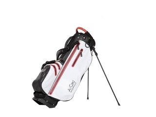 JuCad Waterproof 2in1 stand bag, čierna/biela/červená