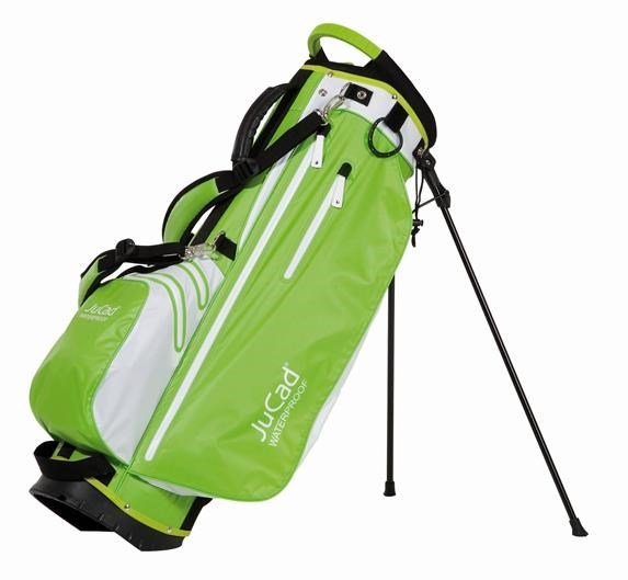 JuCad Waterproof 2in1 stand bag, zelená/biela