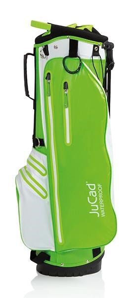 JuCad Waterproof 2in1 stand bag, zelená/biela