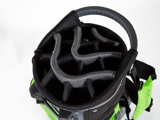 JuCad Waterproof 2in1 stand bag, zelená/biela