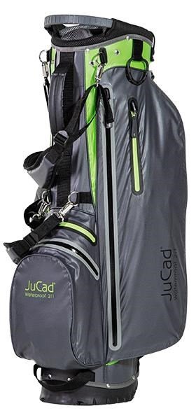 JuCad Waterproof 2in1 stand bag, sivý/zelený
