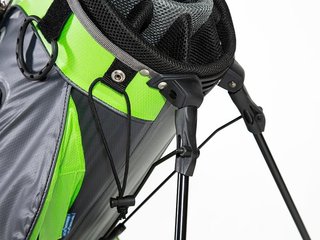 JuCad Waterproof 2in1 stand bag, sivý/zelený