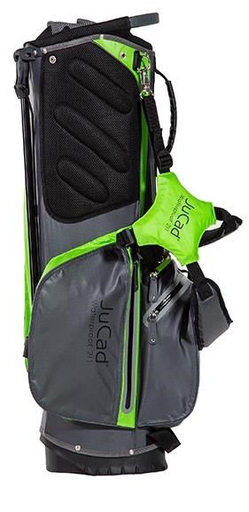 JuCad Waterproof 2in1 stand bag, sivý/zelený