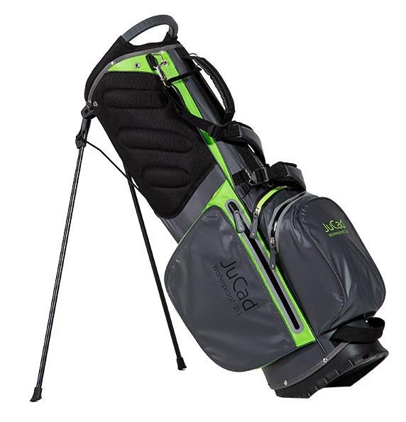 JuCad Waterproof 2in1 stand bag, sivý/zelený