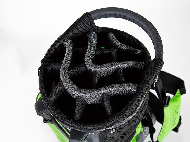 JuCad Waterproof 2in1 stand bag, sivý/zelený