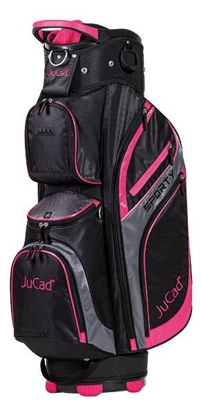 JuCad Sporty cart bag, čierno/ružový