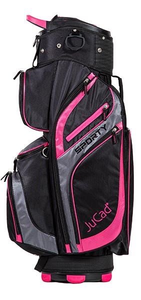 JuCad Sporty cart bag, čierno/ružový
