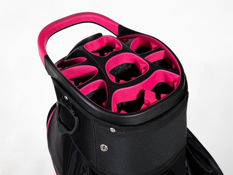 JuCad Sporty cart bag, čierno/ružový