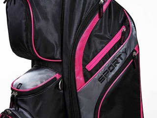 JuCad Sporty cart bag, čierno/ružový