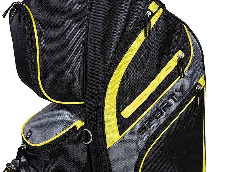 JuCad Sporty cart bag, čierno/žltý