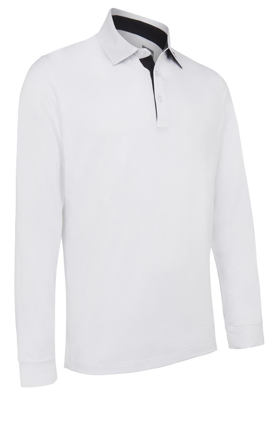 Callaway Long Sleeve Performance pánske polo, jasne biele