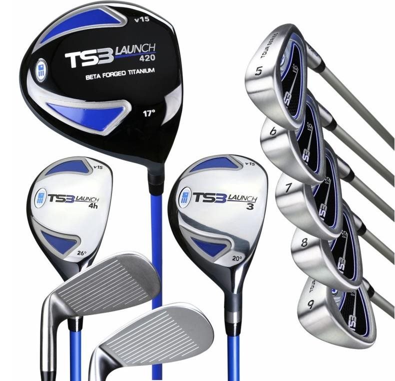 U.S. Kids Golf TS3-51 (130cm) V15 10-Club Combo juniorský golfový set, grafit