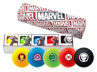 Volvik VIVID MARVEL CHARACTERS golfové loptičky, mix barev