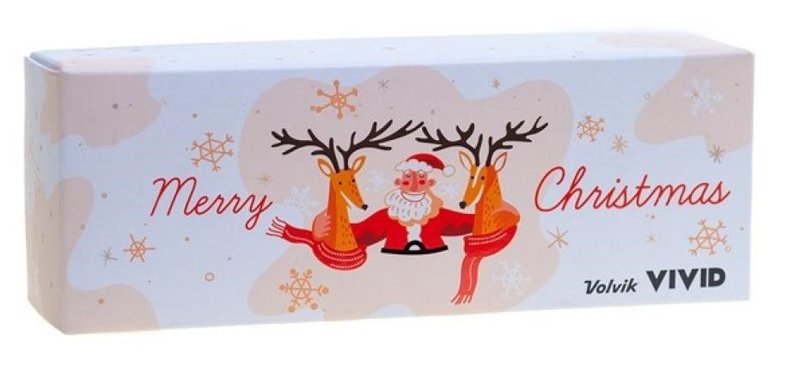 Volvik VIVID Merry Christmas golfové loptičky, mix barev