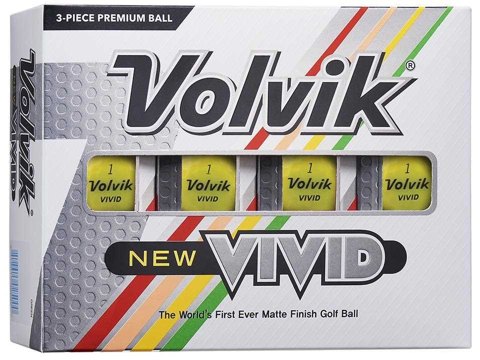 Volvik VIVID golfové loptičky, žlté