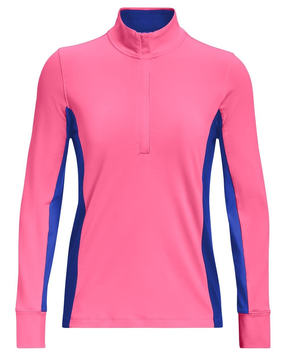 Under Armour Storm Midlayer 1/2 Zip dámska mikina, pink punk/versa blue