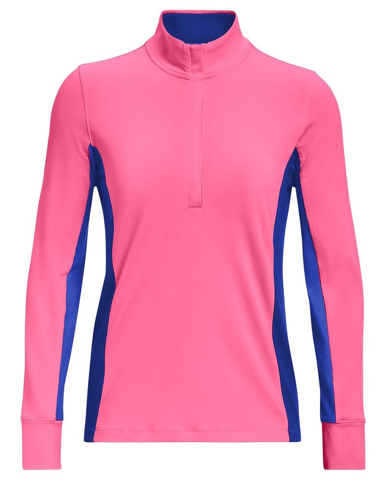 Under Armour Storm Midlayer 1/2 Zip dámska mikina, pink punk/versa blue