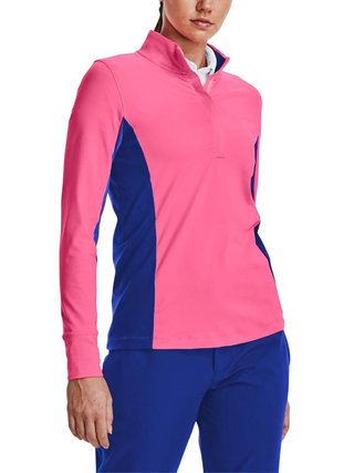Under Armour Storm Midlayer 1/2 Zip dámska mikina, pink punk/versa blue