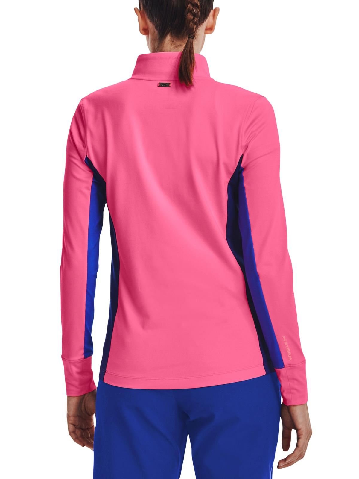 Under Armour Storm Midlayer 1/2 Zip dámska mikina, pink punk/versa blue