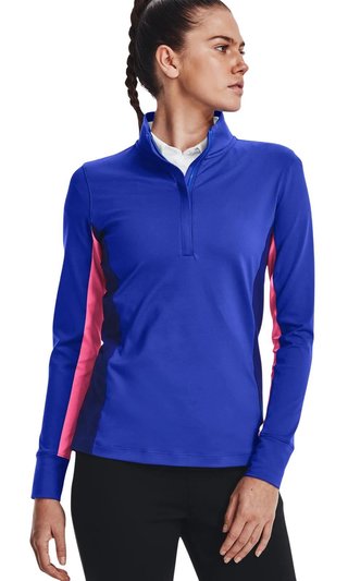 Under Armour Storm Midlayer 1/2 Zip dámska mikina, versa blue/pink punk