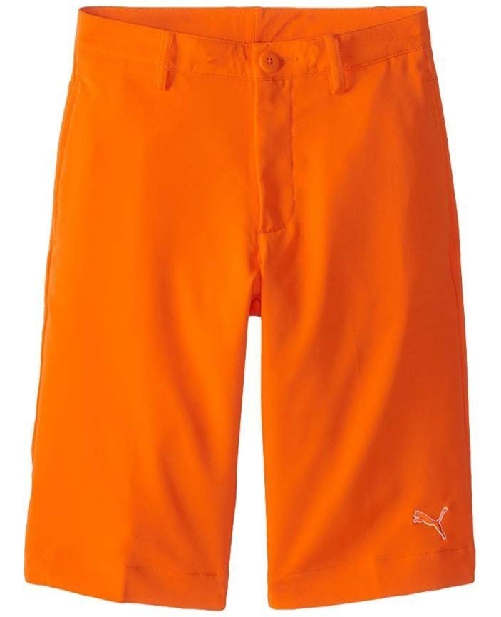 Puma Golf Tech juniorské kraťasy, vibrant orange
