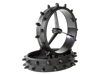 JuCad Winter Sleeves with rubber spikes, čierne